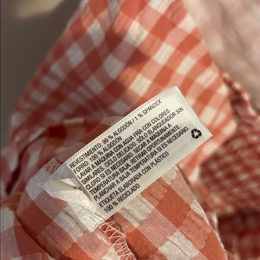 wild fable Pink Gingham Smocked Cami Top - Picture 6 of 7